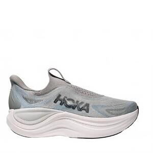 NEW HOKA Men's Skyward laceless slip-on running shoes in Stardust/Stellar grey